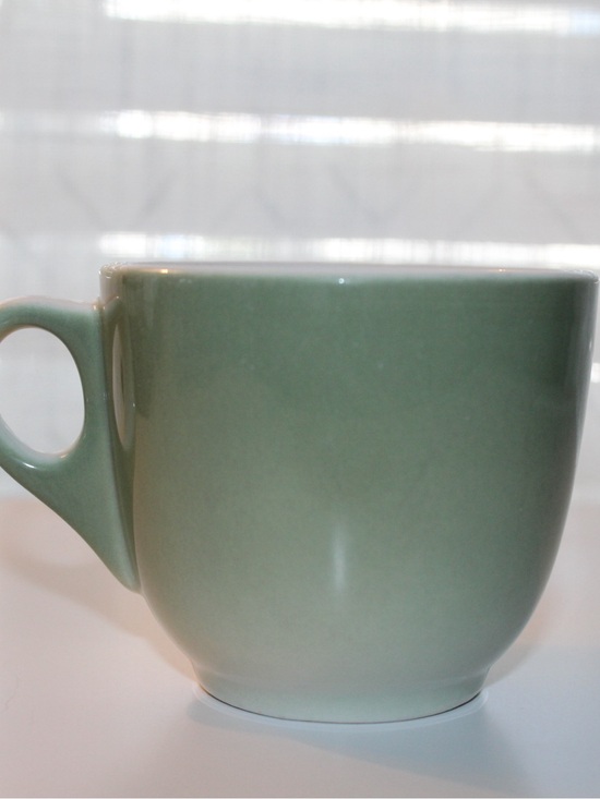 Other - Sage Green Ceramic Mug with Comfortable Handle